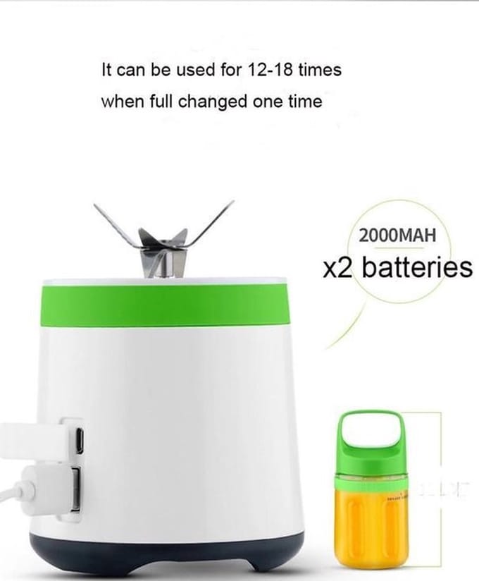 Mini- Juice - smoothie Blender- usb oplaadbaar -draagbare - portable - draadloze blender to go