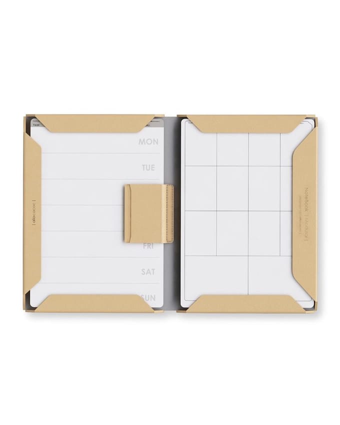 ModularNotebook Folder A4 Microfiber Leather; KHAKI