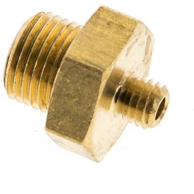 G 1/8'' x M5 Messing Borstnippel 16 Bar [5 Stuks]