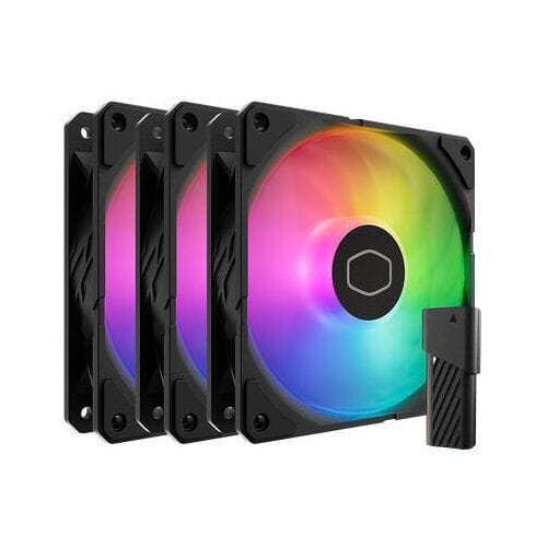 Cooler Master SickleFlow Edge 120 ARGB 3-Pack Fan Kit - Case ventilator - 120mm - Black