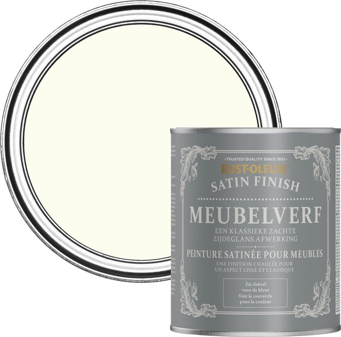 Rust-Oleum Gebroken wit Meubelverf Zijdeglans - Antiek Wit 750ml