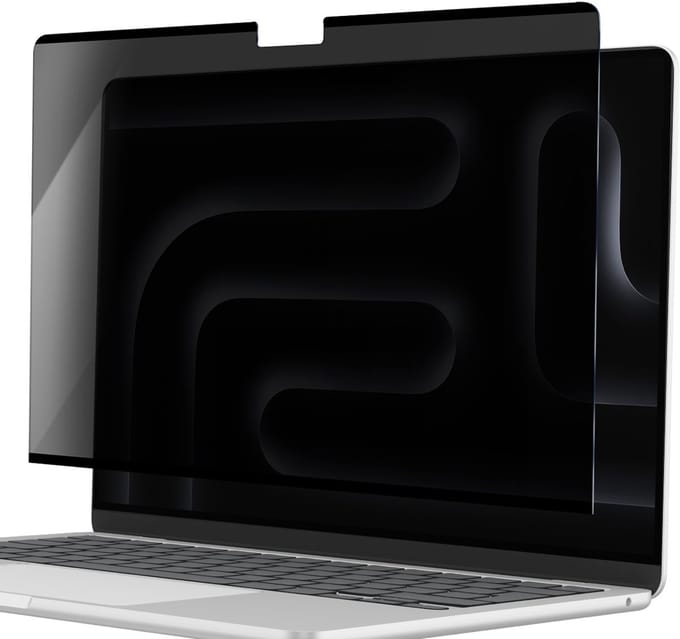 MYWAY, Screenprotector geschikt voor MacBook Pro 16 (2024/2021) - Privacy Filter, Transparant zwart