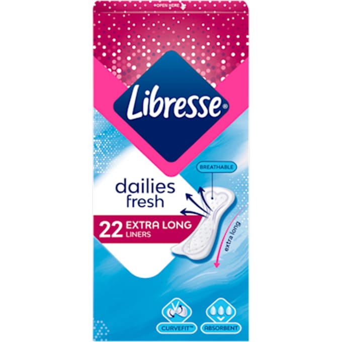 Libresse Extra Long - 22 stuks - Inlegkruisjes
