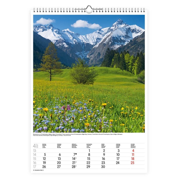 Alpen Kalender 2027 Groot