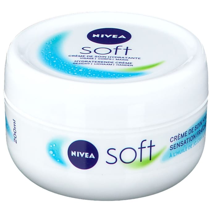 NIVEA Soft Bodycrème - Crème voor Lichaam en Gezicht - Hydraterende Gezichtscrème - 200 ml