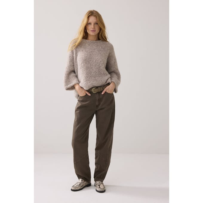 Summum Woman Loose Fit Coloured Denim Dark Camo Größe: 32 | Ausgestellte Hosen Outlet | Damen | Blau