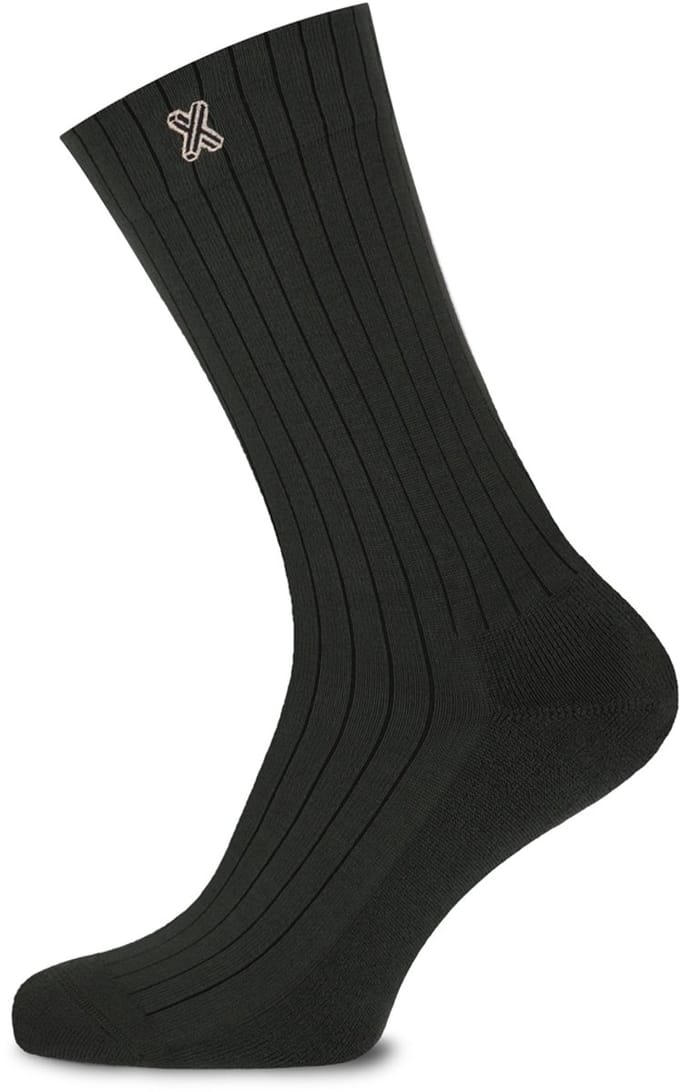 XPOOOS - Essential Den Bosch Unisex bamboe Sokken - Badstof zool - 1-Pack - Maat 35/38 - Khaki