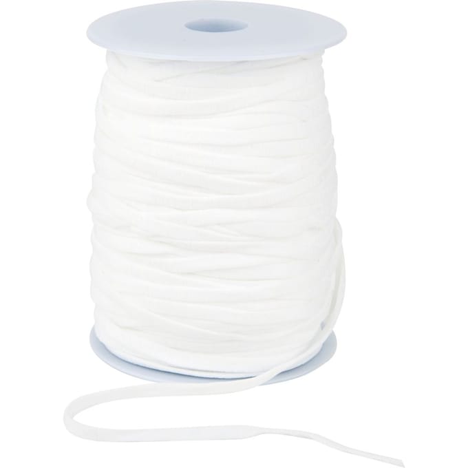 VBS Elastische band "5,8 mm", 50 m - Wit