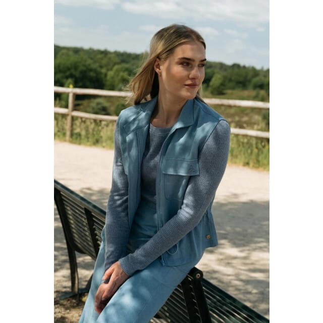 MAICAZZ Zizo steff gilet sp26.steff.515 jeans blue