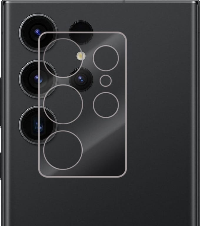 Camera Lens Protector - Geschikt voor Samsung Galaxy S23 Ultra - Extra Sterk - Camera Screenprotector - Beschermglas - Gehard Glas - Tempered Glass - Screen Protector