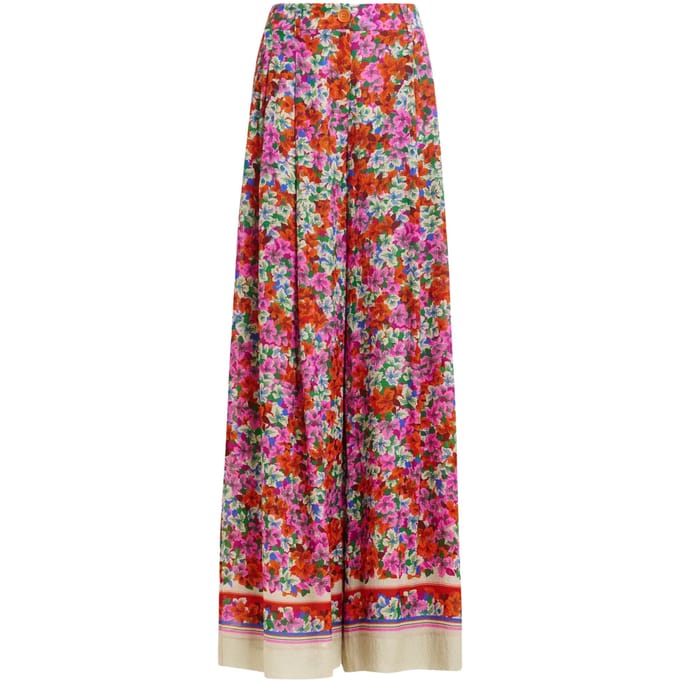 Essentiel Antwerp Wide Leg Pants Pantalons Rood Joek