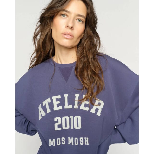 relaxed fit sweatshirt van viscosemix model 'Nima'