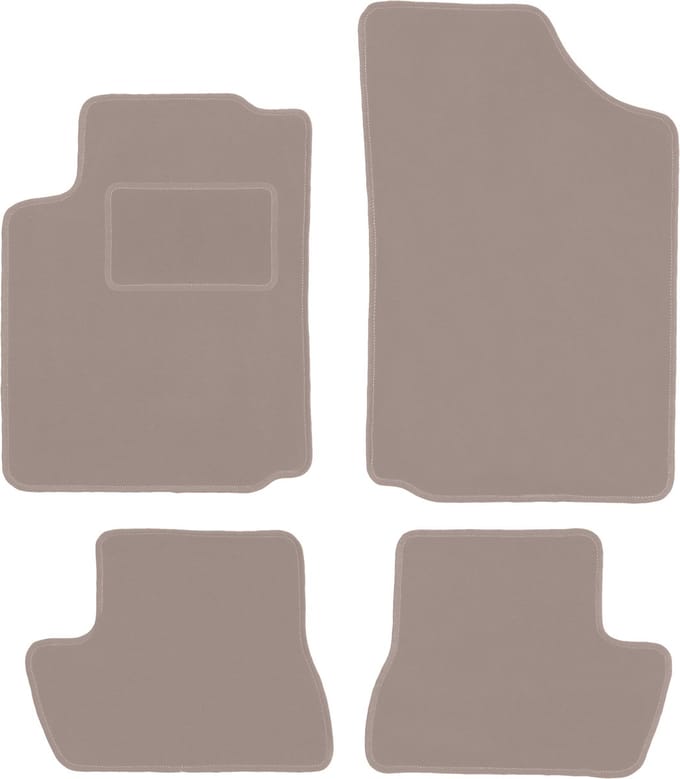 Beige veloursmatten voor: Citroen C3 Pluriel cabrio (2003-2010)