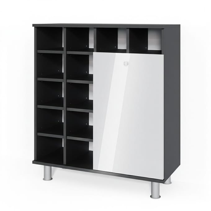 Vicco Fynn Badkamerkast – 78.4 x 91.6 cm Wit Hoogglans