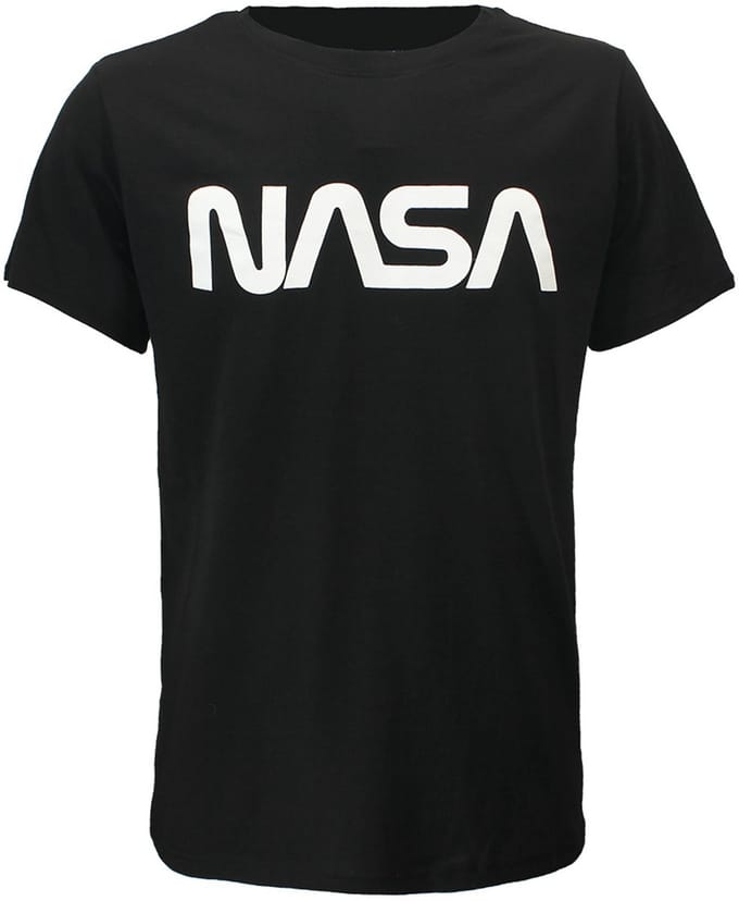 NASA Logo T-Shirt Zwart - Officiële Merchandise - M