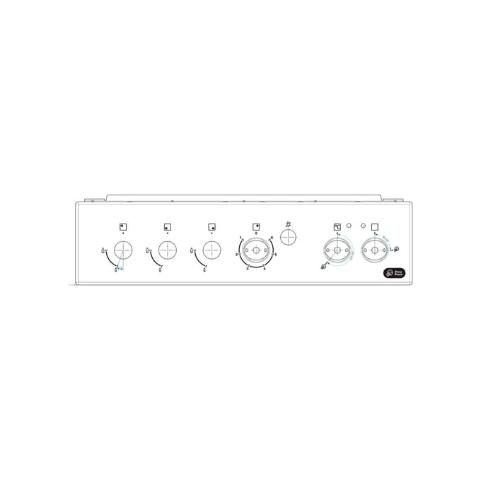 AEG controlepaneel, wit, 50cm,6K 140213335049