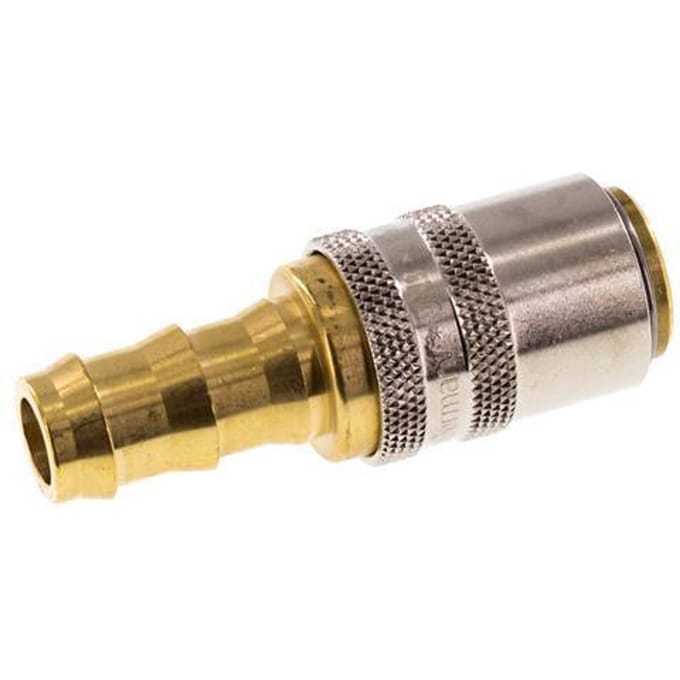 Messing DN 9 Tempereerkoppeling Snelkoppeling 12.7 mm Slangpilaar