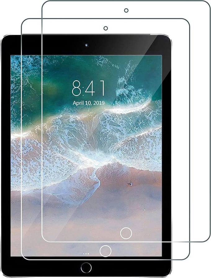 Screenprotector Geschikt voor iPad 2021 - 2 Pack 10.2 inch - Bescherm Tempered Glass Gehard