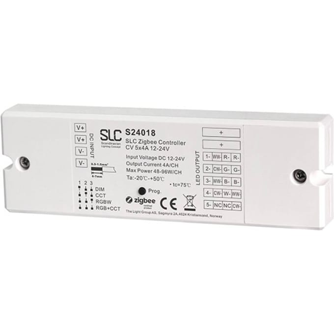 The Light Group SLC SmartOne ZigBee Regelaar CV 5x4A 12-24V Mono