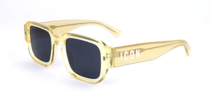 Dsquared2 ICON 0009/S 40G Zonnebril - Heren - Geel