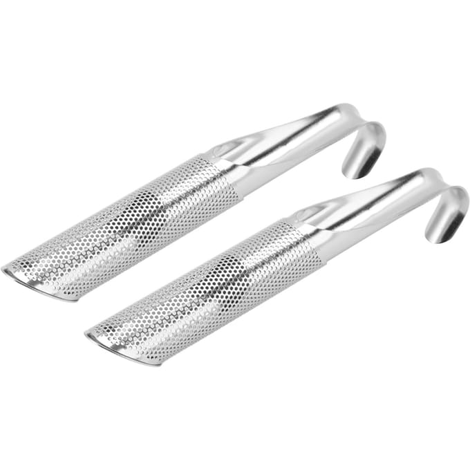 2 Stuks Roestvrijstalen Thee-ei Roestbestendig Ophangbaar Herbruikbaar Draagbaar Losse Thee Infuser white