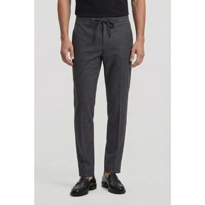 Karl Lagerfeld Darkgrey Melange Pants Größe: M | Maßgeschneiderte Hosen Outlet | Herren | Grau