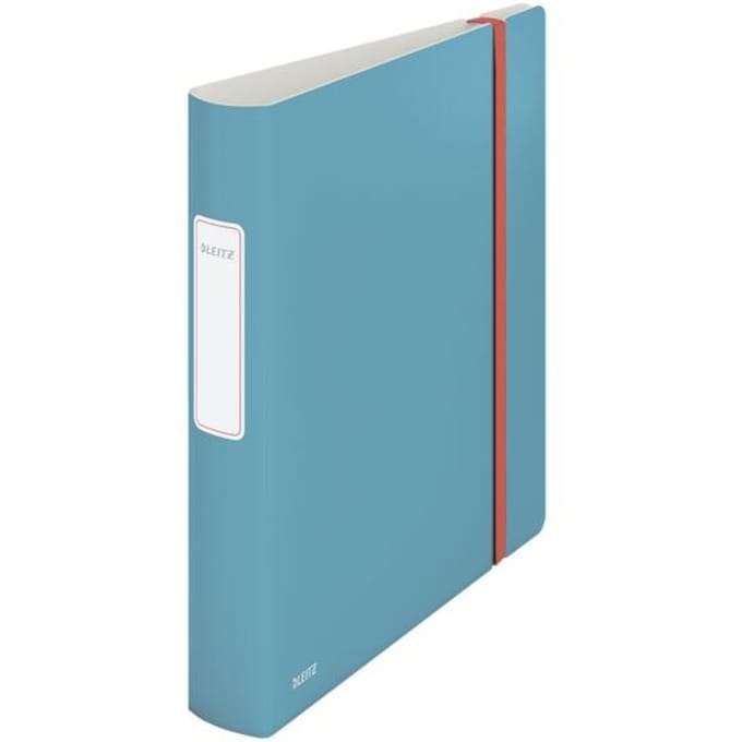 Leitz 180° Active Cosy Kunststof Ordner met Rugetiket - 2 Rings A4 - Rugbreedte van 65mm - Sereen Blauw