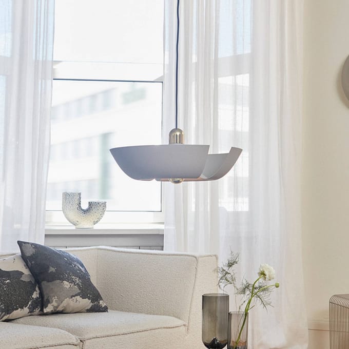 AYTM hanglamp Cycnus, taupe, Ø 45 cm, aluminium, E27