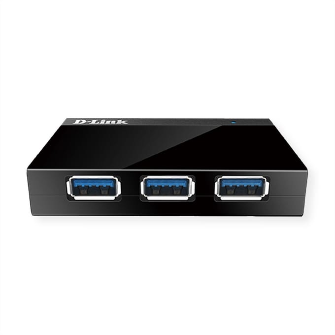 D-Link DUB-1340/E DUB-1340/E USB-hub 4 poorten USB-A USB 3.0 5 GBit/s Zwart