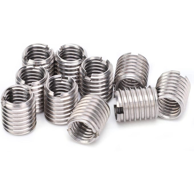 Lot de 10 écrous filetés pour réparation de filetage, douille filetée, outil de conversion de réduction de vis