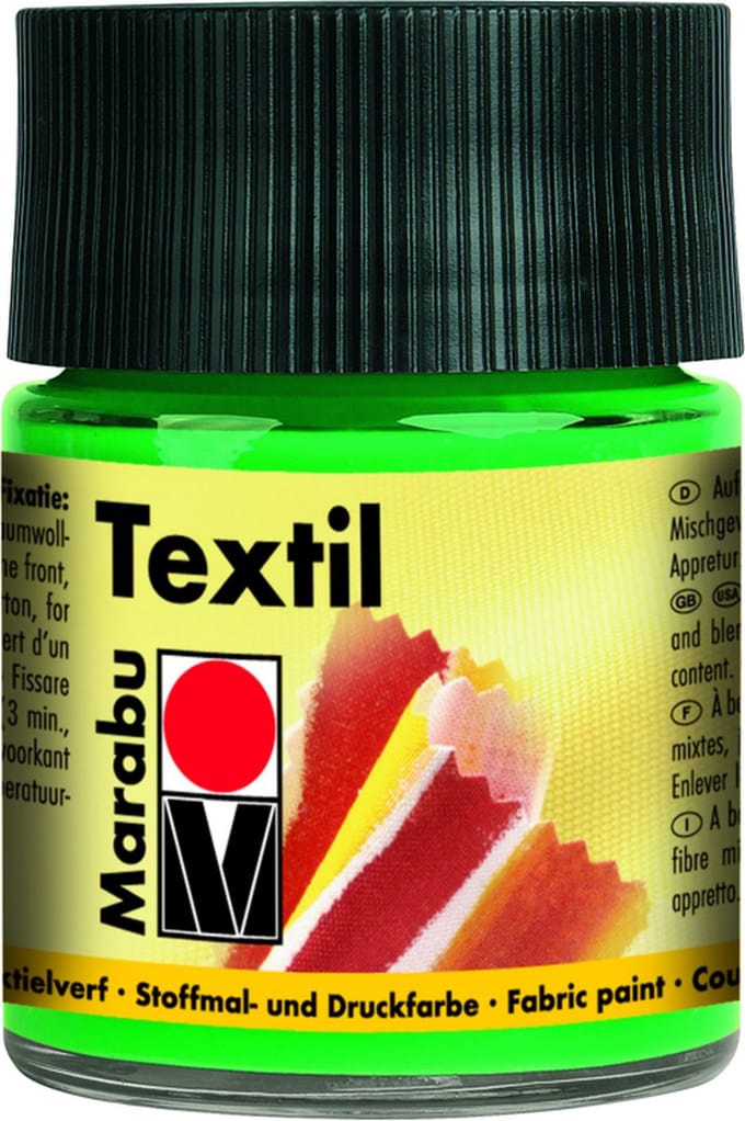 Marabu Textil 062 watergedragen verf Groen 50 ml Pot 1 stuk(s)