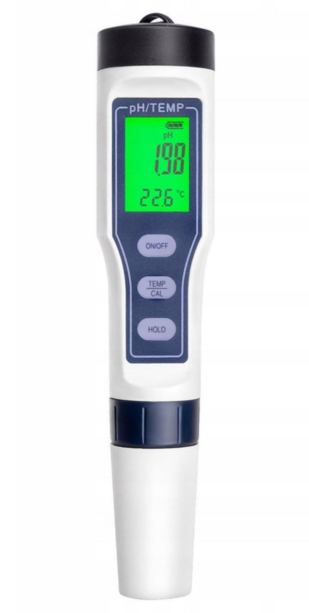 PH meter - Thermometer - Watertester - PH meter grond - Digitaal - Waterdicht - Inclusief batterijen