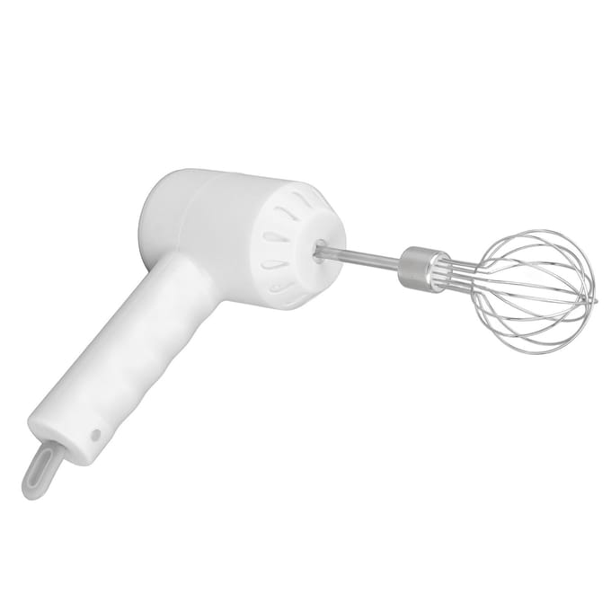 Draadloze Elektrische Handmixer USB Oplaadbare Handheld Garde Elektrische Melkschuimer met 2 Roer wit