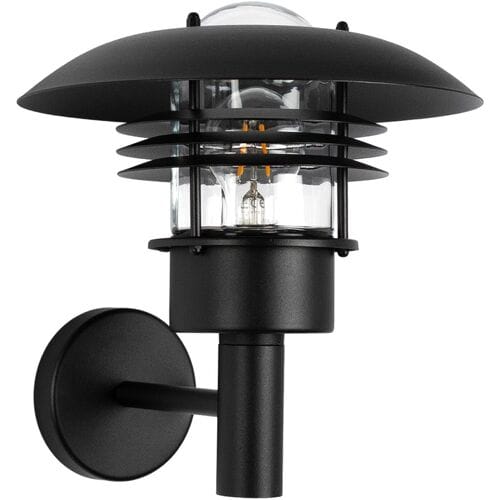 KS verlichting buitenlamp - Riga wandlamp - zwart - E27 - Weerbestendig