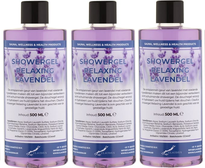 Douchegel Relaxing Lavendel 500 ml - set van 3 stuks - Showergel