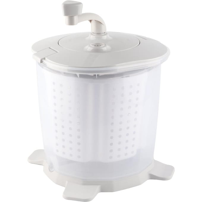 Mini draagbare handmatige wasmachine, ondergoedwasmachine voor thuis, slaapzaal, grijs white