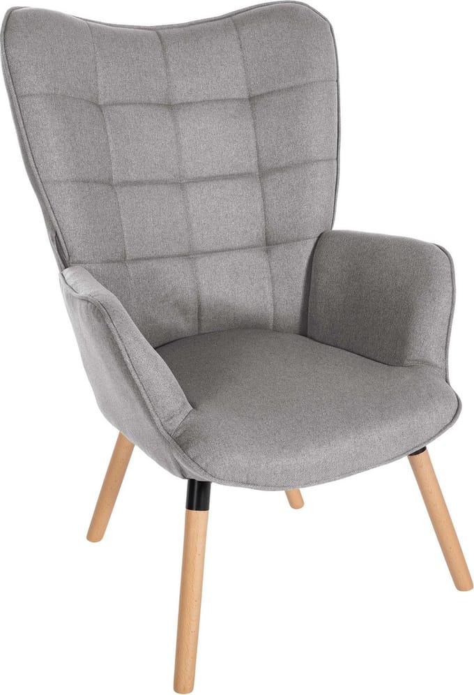 CLP Garding Fauteuil - Met armleuning - Volwassen - Stof - grijs