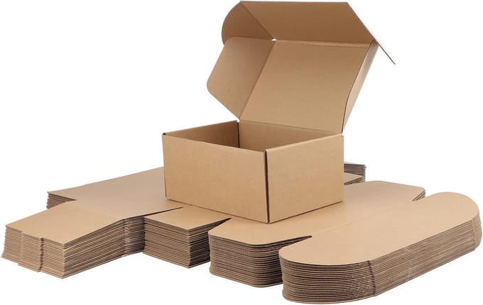 Verzenddozen golfkarton bruin 9x6x4 inch 25 stuks