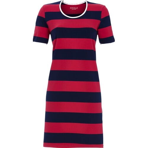 Gestreept Ringella nachthemd rood - Rood - Maat - 36
