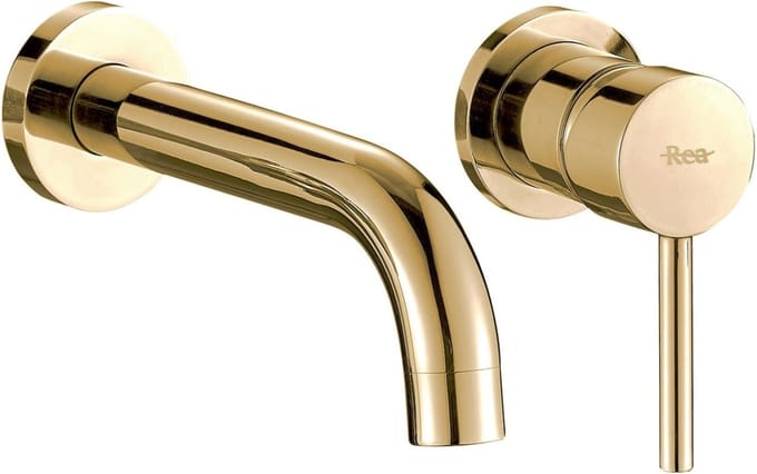 Rea Lungo Gold + Box - Inbouw Wastafelkraan - Goud