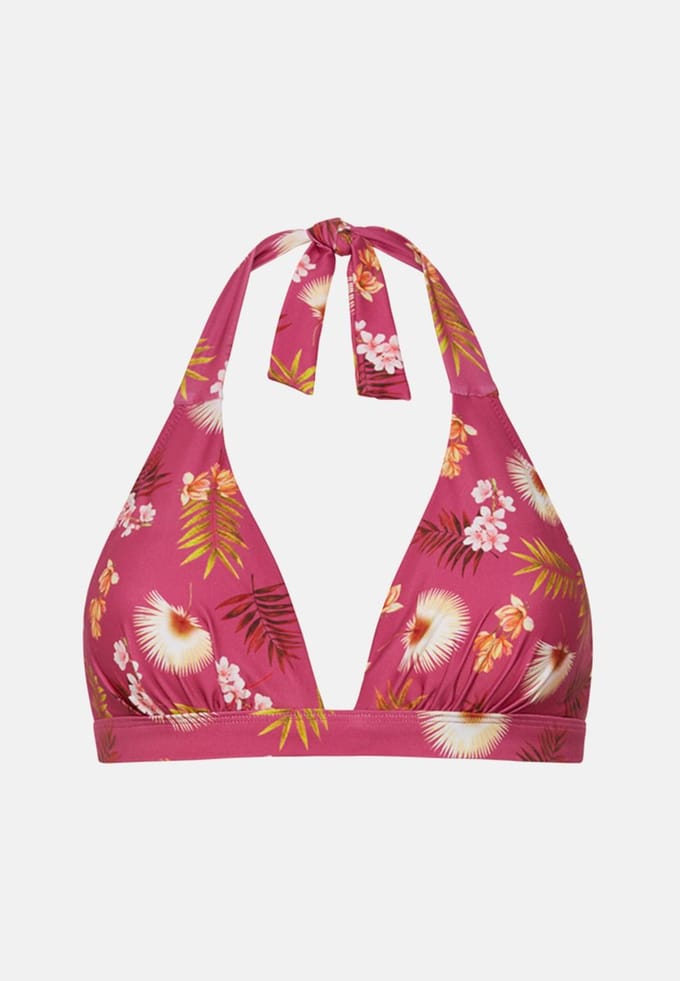 Cyell - Maat 36D - WILD ORCHID Bikinitop Halter Voorgevormd Dames