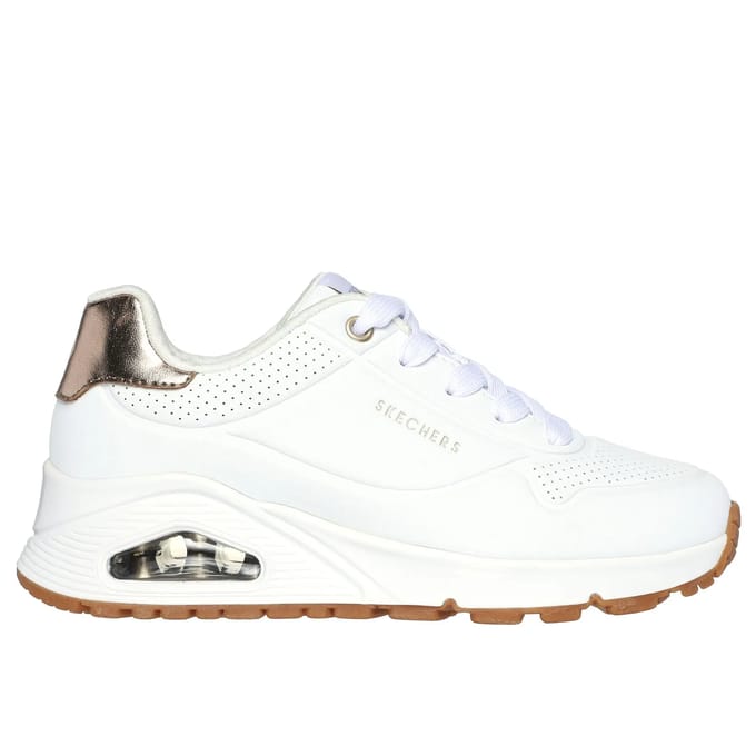Skechers UNO GEN1 - SHIMMER AWAY Meisjes Sneakers - Wit
