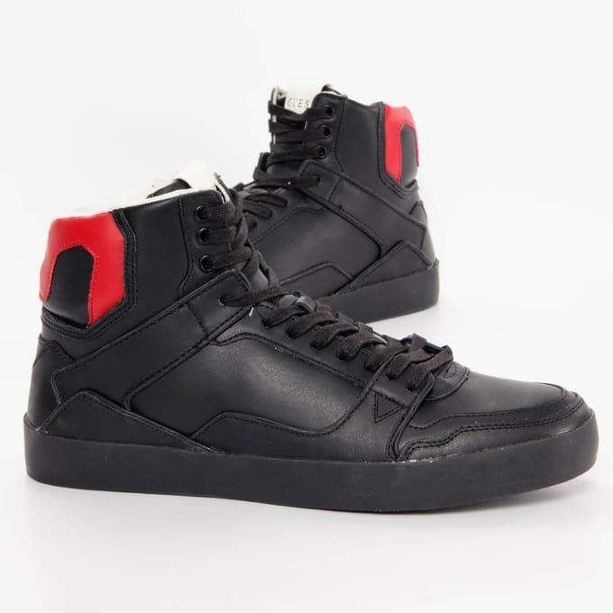Guess herensneaker, klassiek rood