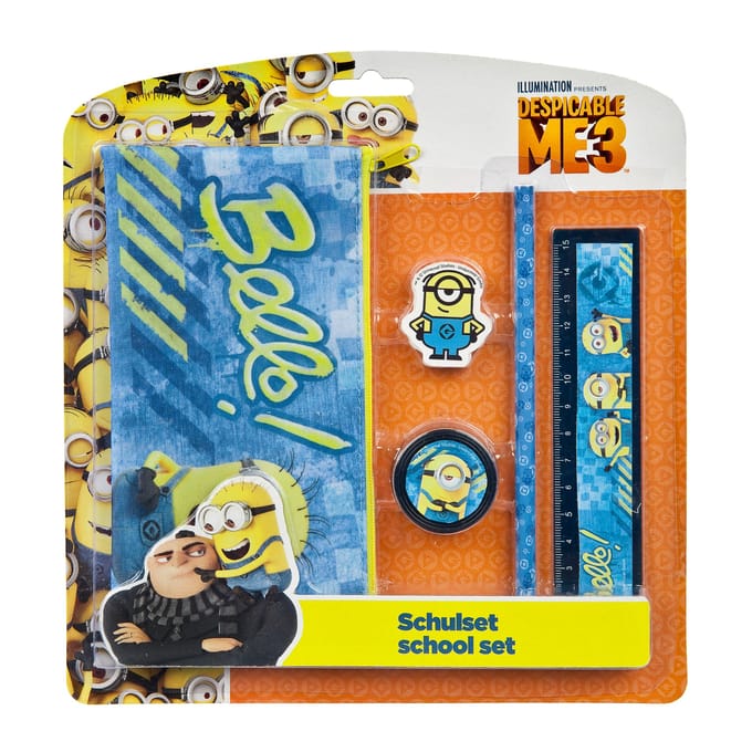 Minions Fun Schrijfwaren Set 5 delig
