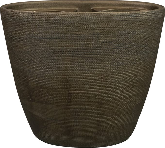 Ter Steege Bloempot "Norell" Bruin D 29 cm B 15 cm H 26 cm