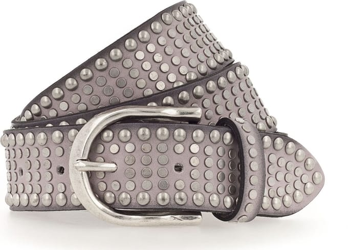 b.belt Leren Riem Riva Colour Leather Belt W75 Old Rose Oud roze