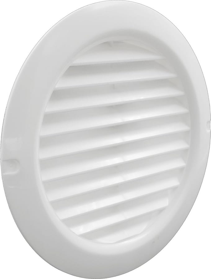WEHA schoepenrooster met muggennet Ø150mm - wit (20201018)