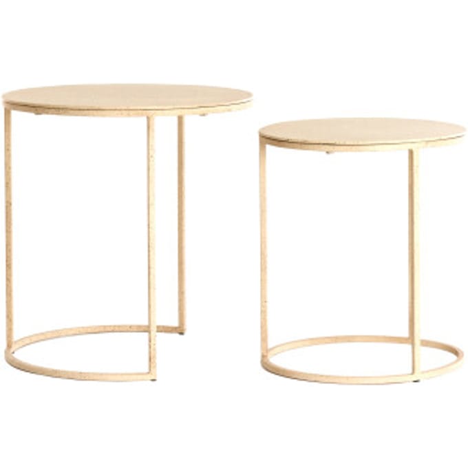 Light & Living - Bijzettafel SADAR - Ø52x46cm - Bruin - Set van 2