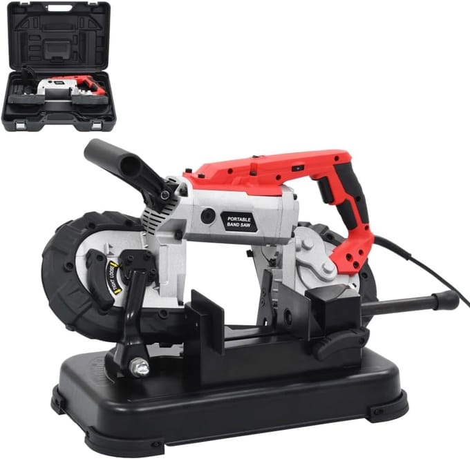 Draagbare Bandzaagmachine met Stalen Basis voor Metaal en Hout
