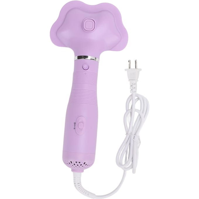 Huisdier Föhn met Slicker Borstel Kam 600W Instelbare Temperatuur Draagbare Hond Föhn Paars white